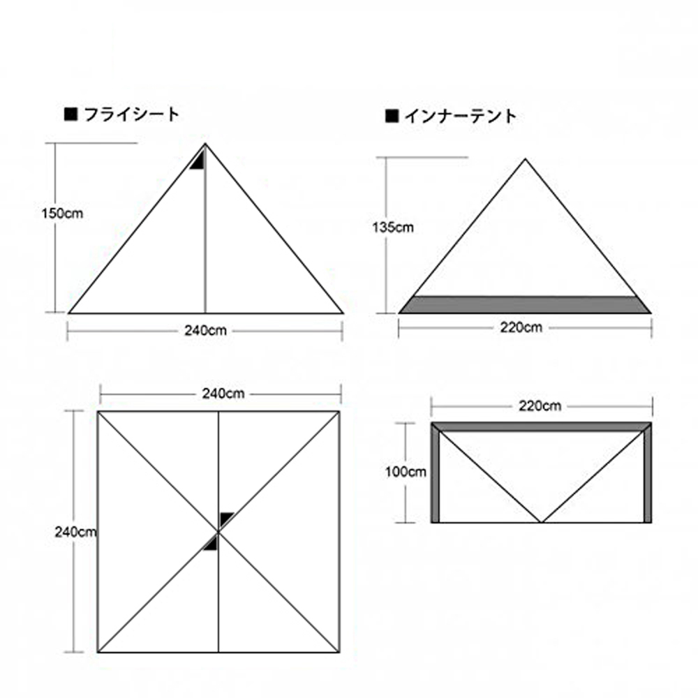 テンマクデザイン× CAMPANDA パンダライト