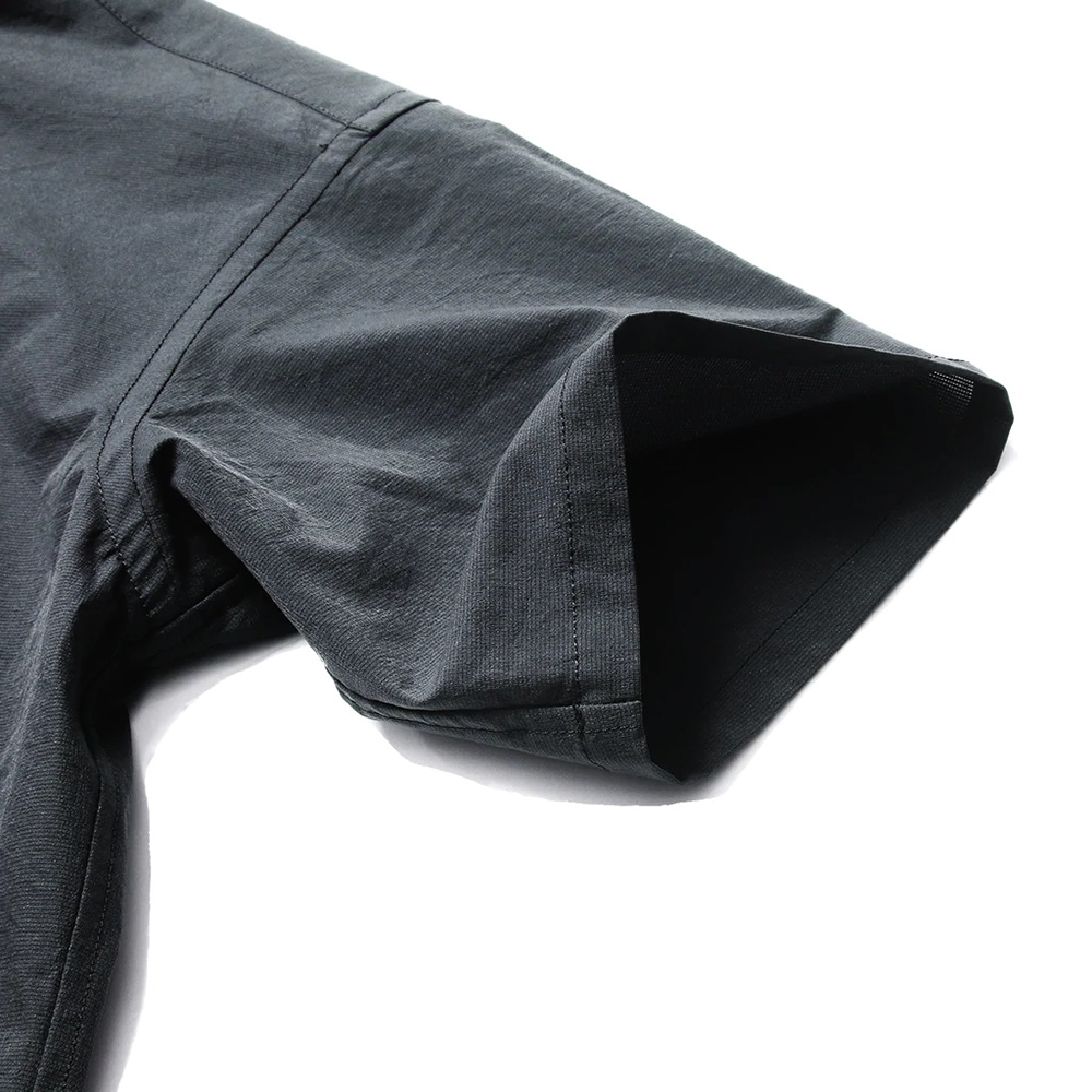 NANGA　メンズ　エアクロスコンフィーデイリーシャツ【カラー：ブラック　サイズ：M】