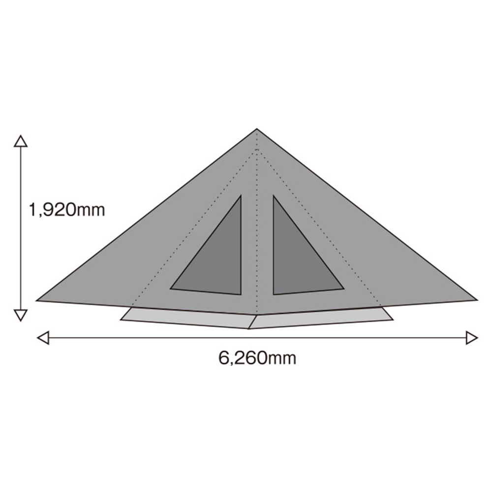 tent-Mark DESIGNS　サーカスTC DX専用窓付きフロントフラップ【ダックグリーン】