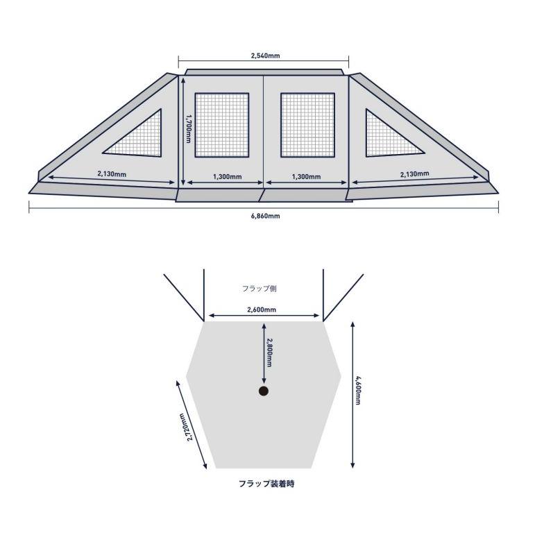 883　追加インナーテント　フロントフラップ分 883様専用 追加インナーテント フロントフラップ分