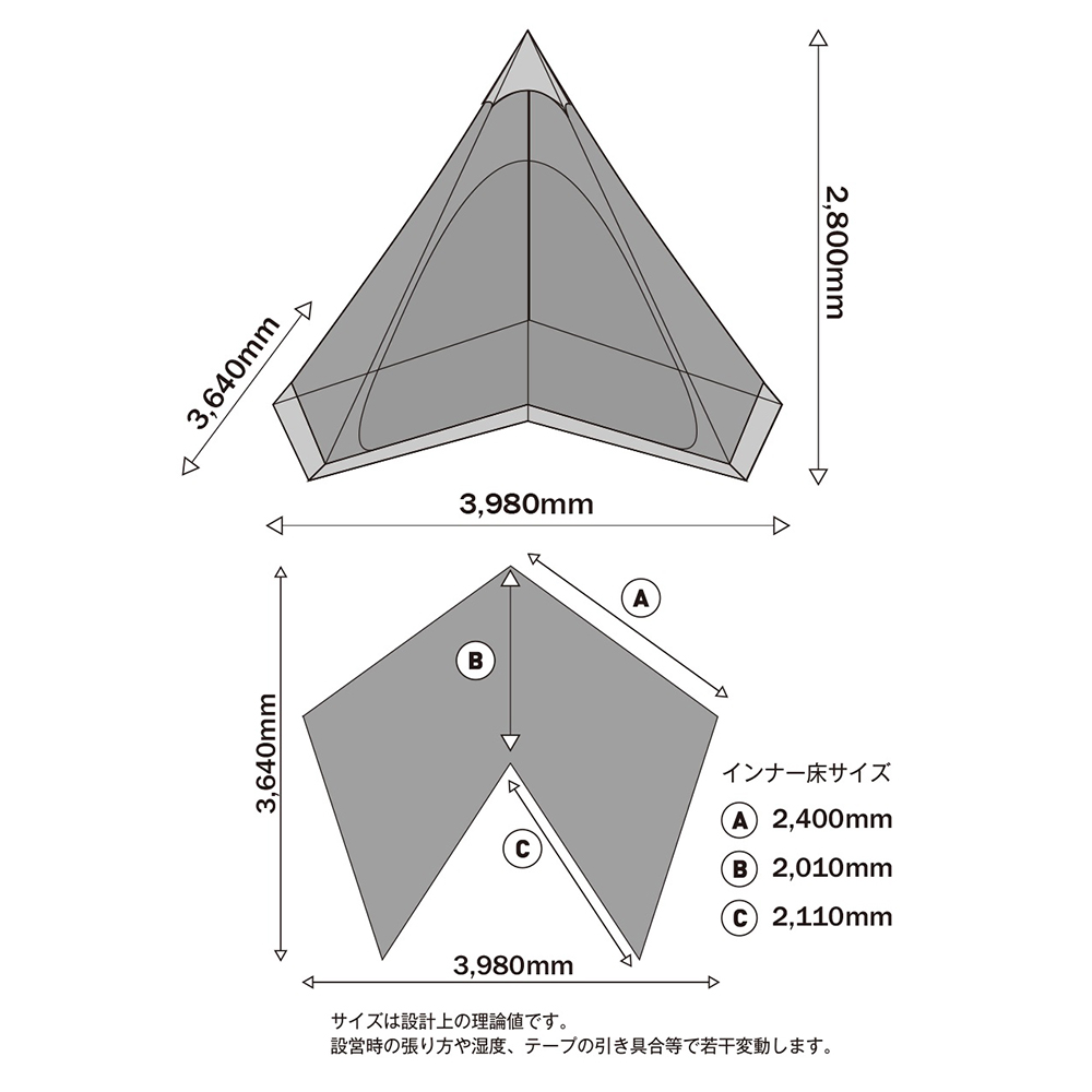 【お買い得セット　30％オフ】tent-Mark DESIGNS　サーカス メッシュインナー セット 4/5＆サーカスインナーマット 4/5　2点セット
