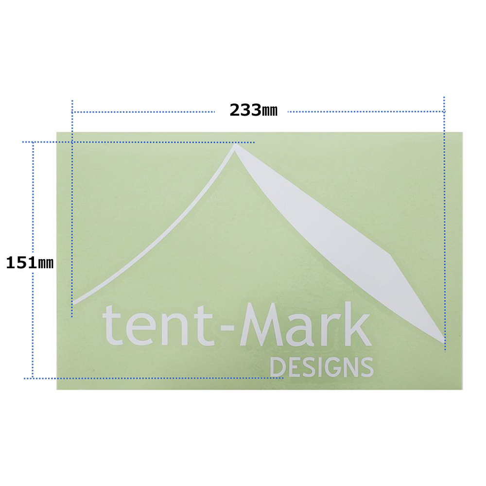 tent-Mark DESIGNS  カッティング ステッカー　ホワイト　スクエア
