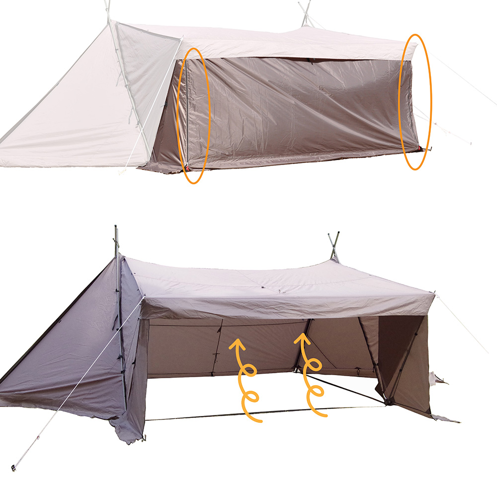 tent-Mark DESIGNS サーカス 720 DX サイドウォール: キャンプ 