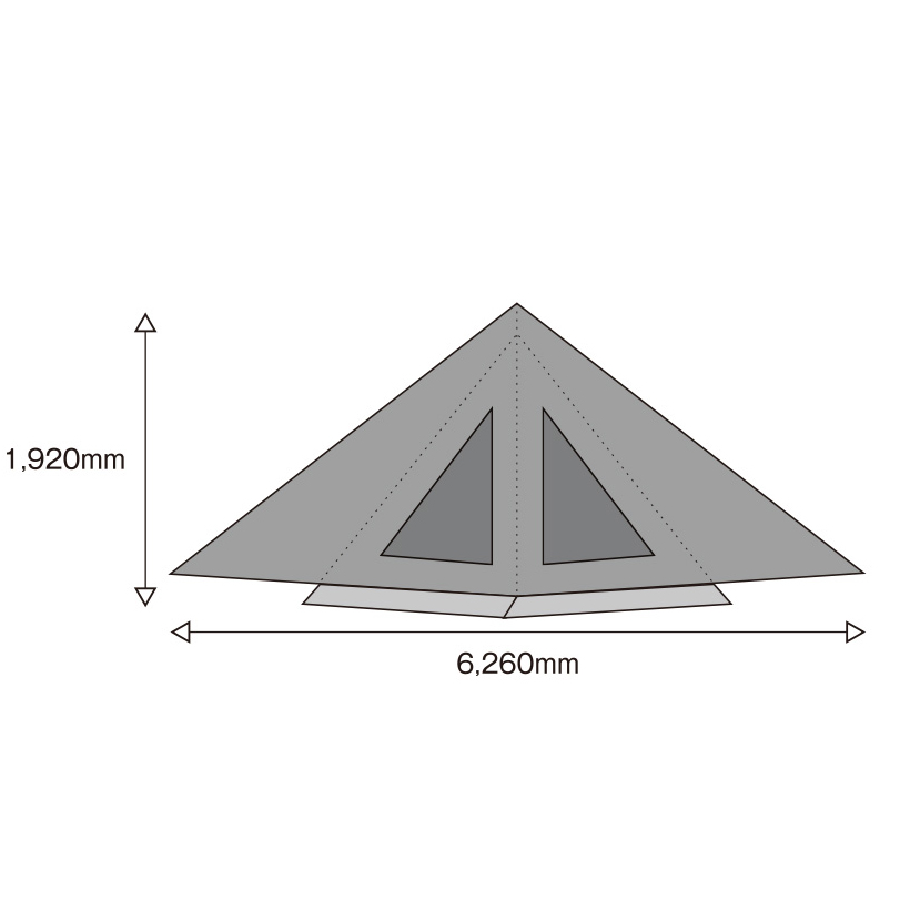 tent-Mark DESIGNS サーカスTC DX専用窓付きフロントフラップ【ソルム