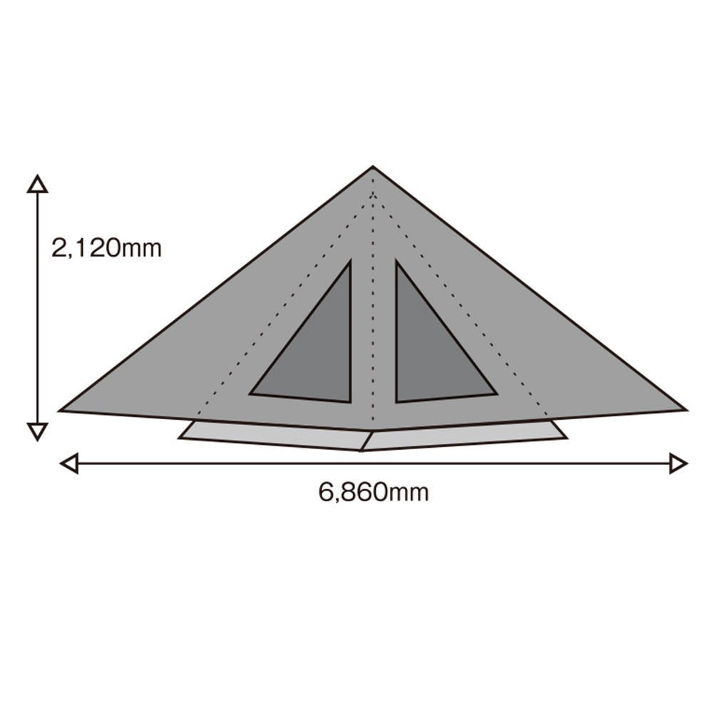 tent-Mark DESIGNS サーカスTC DX MID+専用 窓付きフロントフラップ 