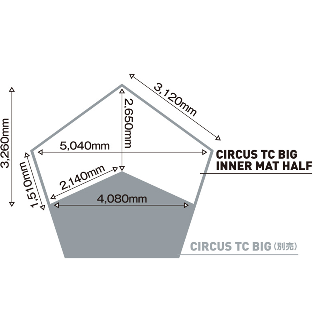 tent-Mark DESIGNS サーカスTC BIG インナーマットハーフ: キャンプ トレッキングギア WILD-1 オンラインストア