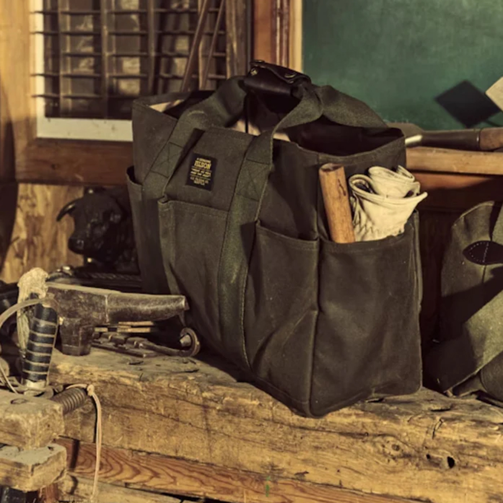 ���N���N�n�����@43���I�t�� FILSON �t�B���\�� Tin Cloth Supply Tote �e�B���N���X�T�v���C�g�[�g�y �_�[�N�O���[���z