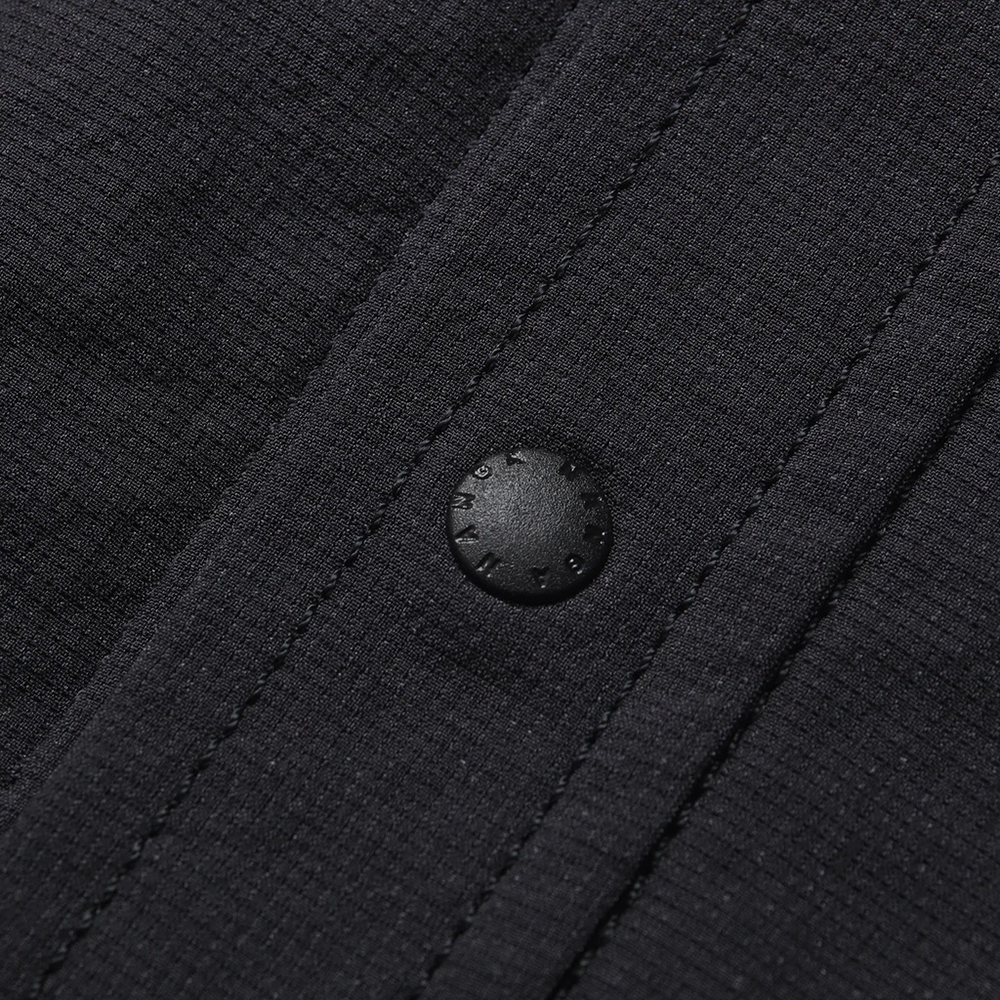 NANGA　メンズ　エアクロスコンフィーデイリーシャツ【カラー：ブラック　サイズ：L】