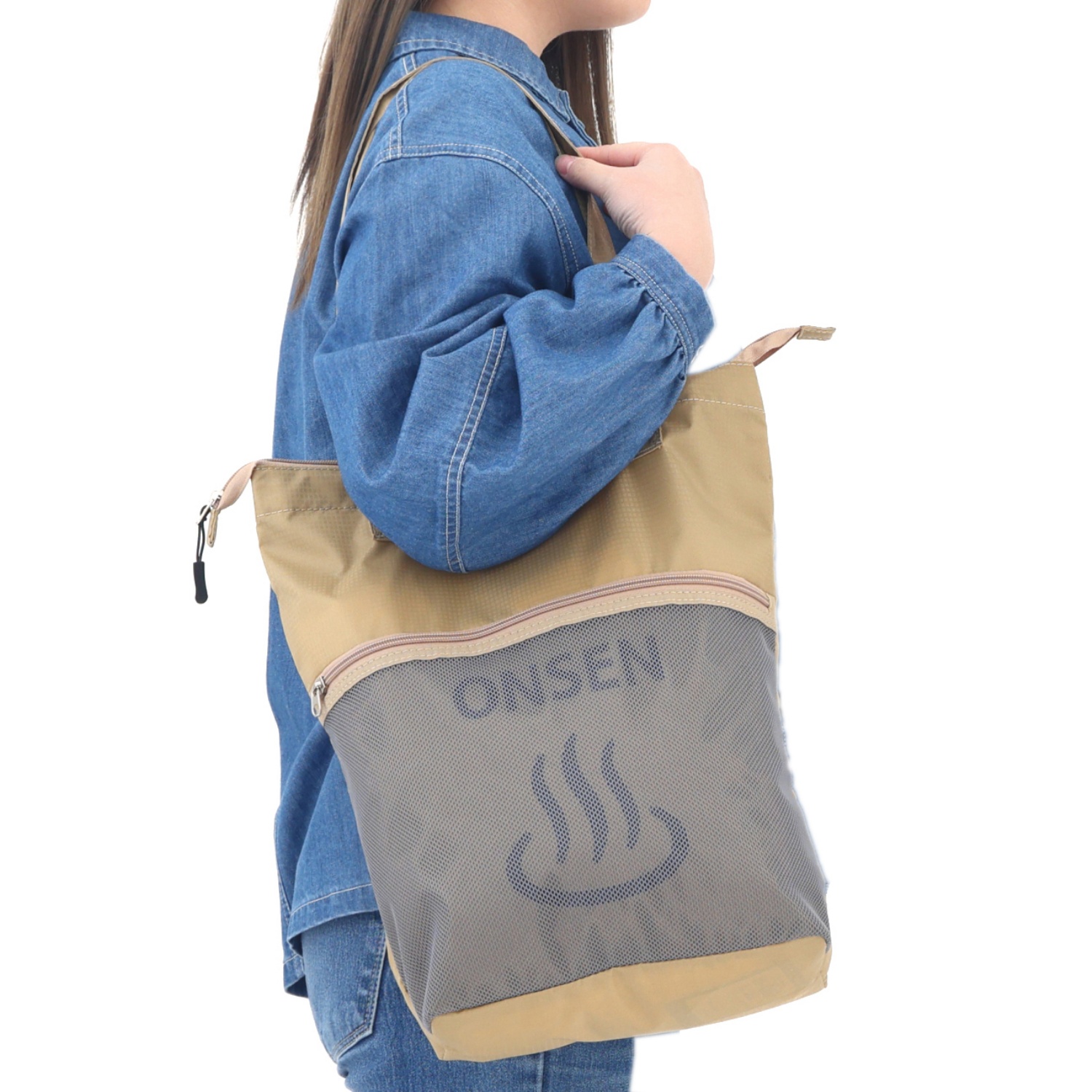 WILD BASE オンセン トート ベージュ WBSHB-062(ベージュ WBSHB