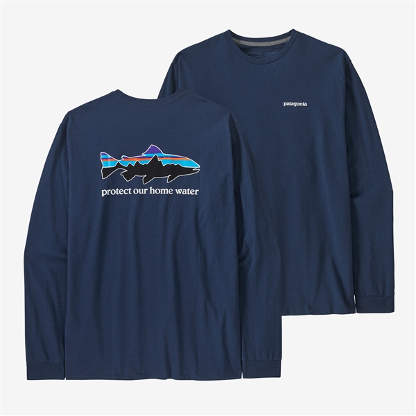 【美品】patagonia  パタゴニア  ビッグロゴ ロングスリーブ