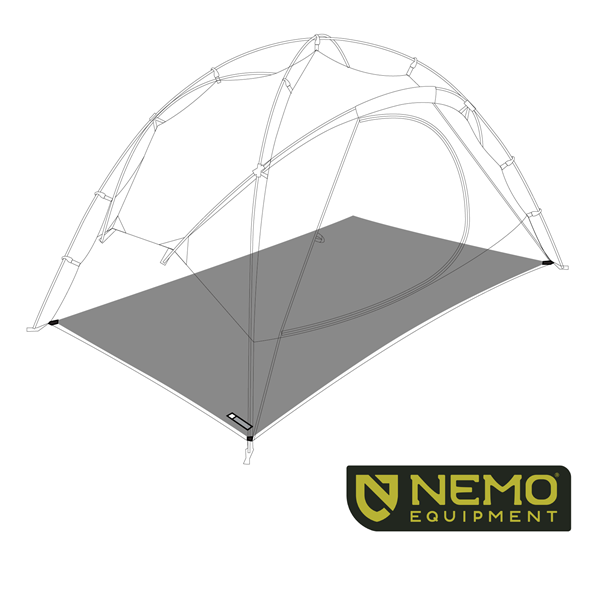 NEMO ワゴントップ 4P/LX用フットプリント : キャンプ トレッキング 