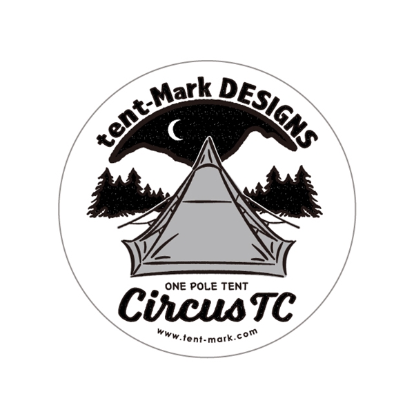 【廃番特価 50％オフ】tent-Mark DESIGNS ステッカー 【サーカスTC】(サーカスTC): キャンプ トレッキングギア