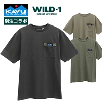 WILD-1× KAVU 別注 ウェビングテープ ポケットTee