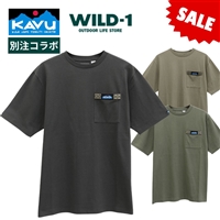 �ySALE�z WILD-1× KAVU �ʒ� �E�F�r���O�e�[�v �|�P�b�gTee