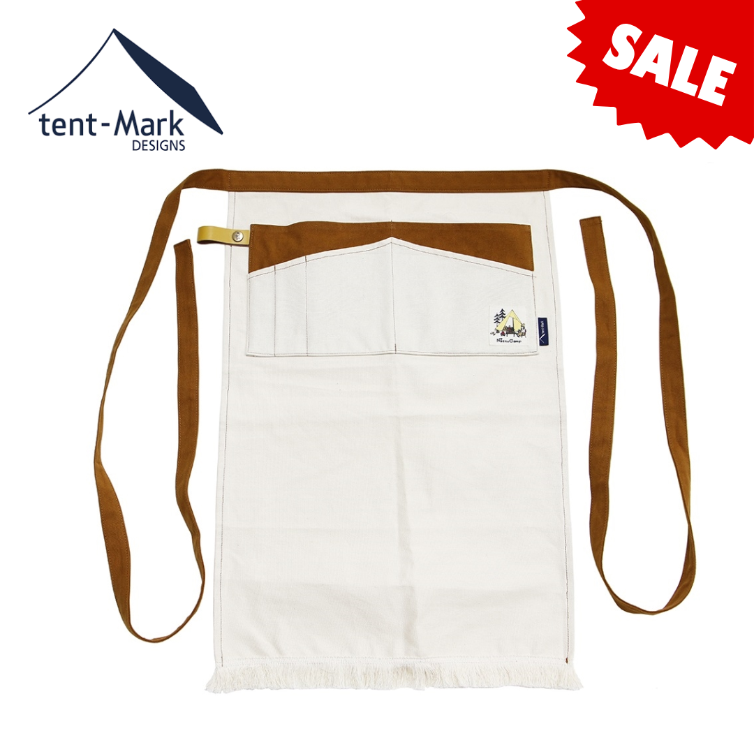 【 廃番 特価 】 テンマクデザイン アウトドア 前掛け エプロン 【 キナリ 】