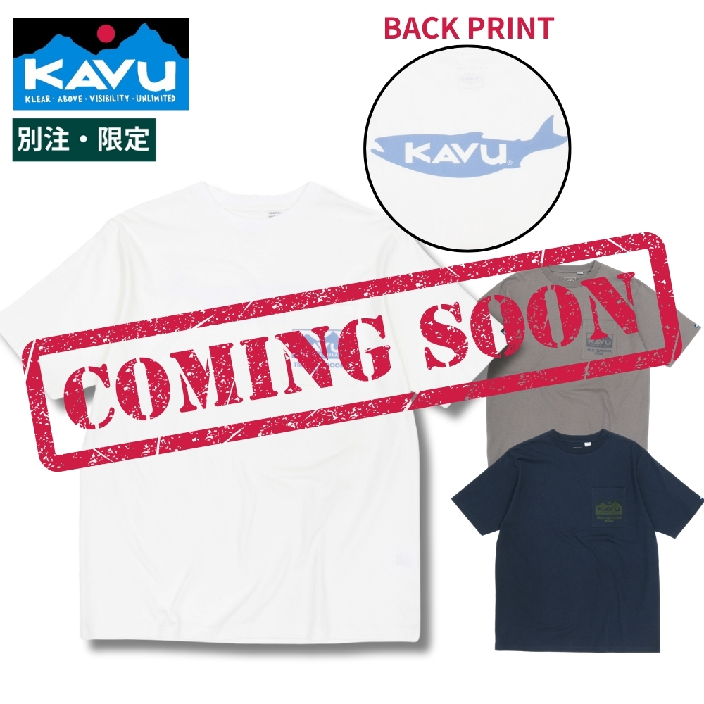 KAVU WILD-1別注 Men's FISH ポケットTee