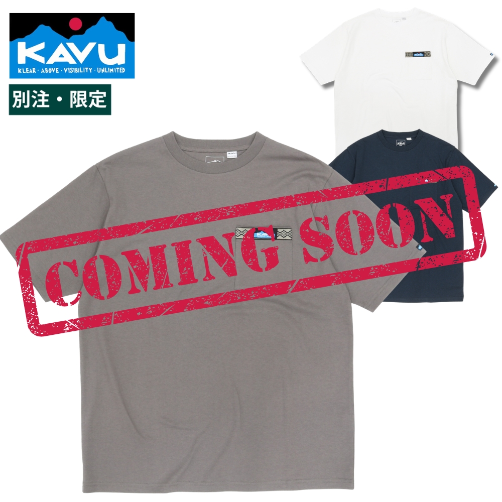 KAVU WILD-1別注 Men's ウェービングテープポケットTee