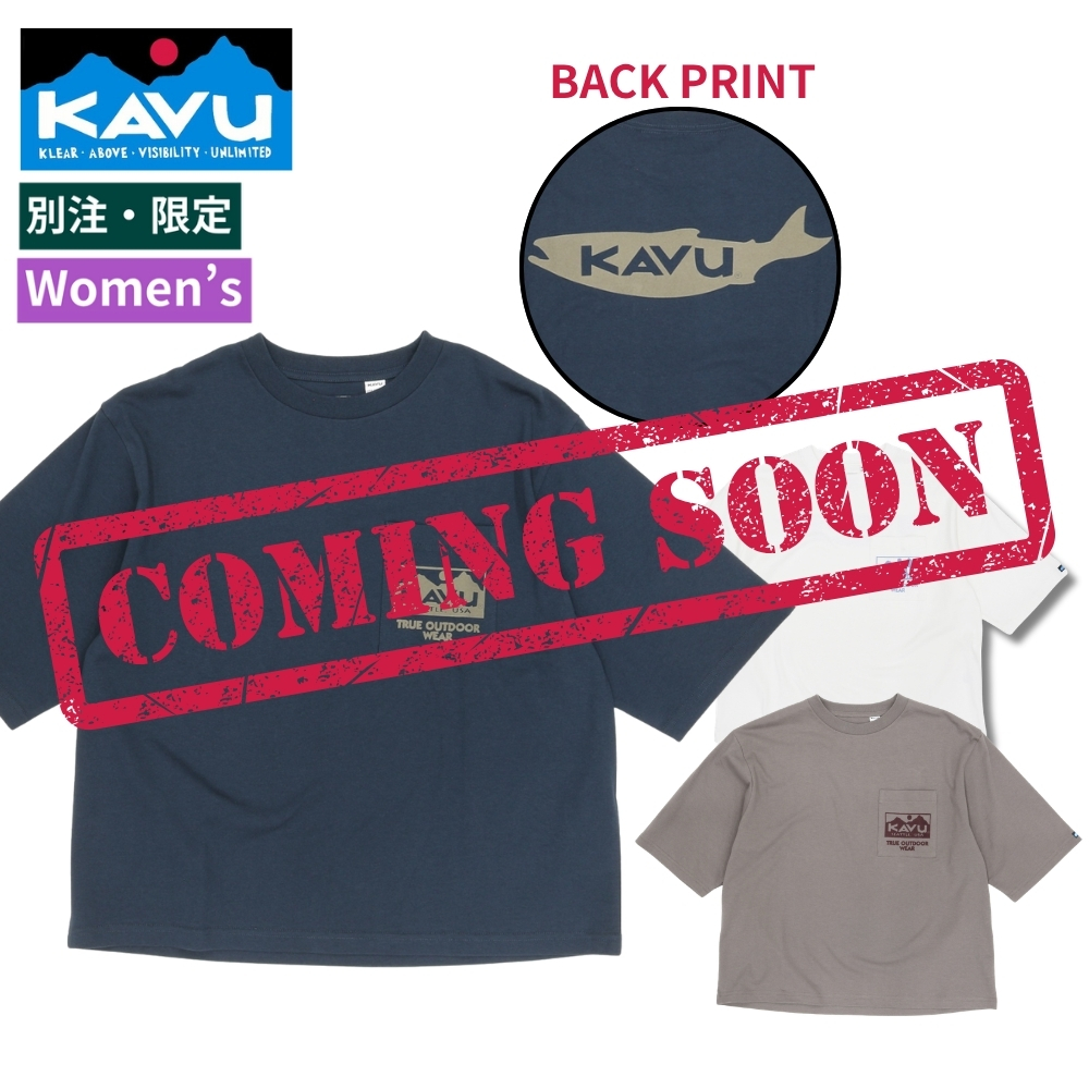 KAVU WILD-1別注 Women's FISH ポケットTee
